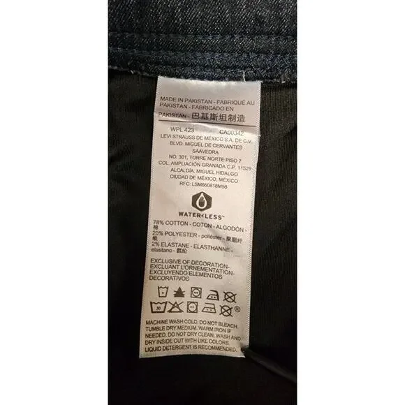 Signature Levi Strauss Totally Shaping Skinny Blue Denim Jeans Size 8/29W - Picture 14 of 14